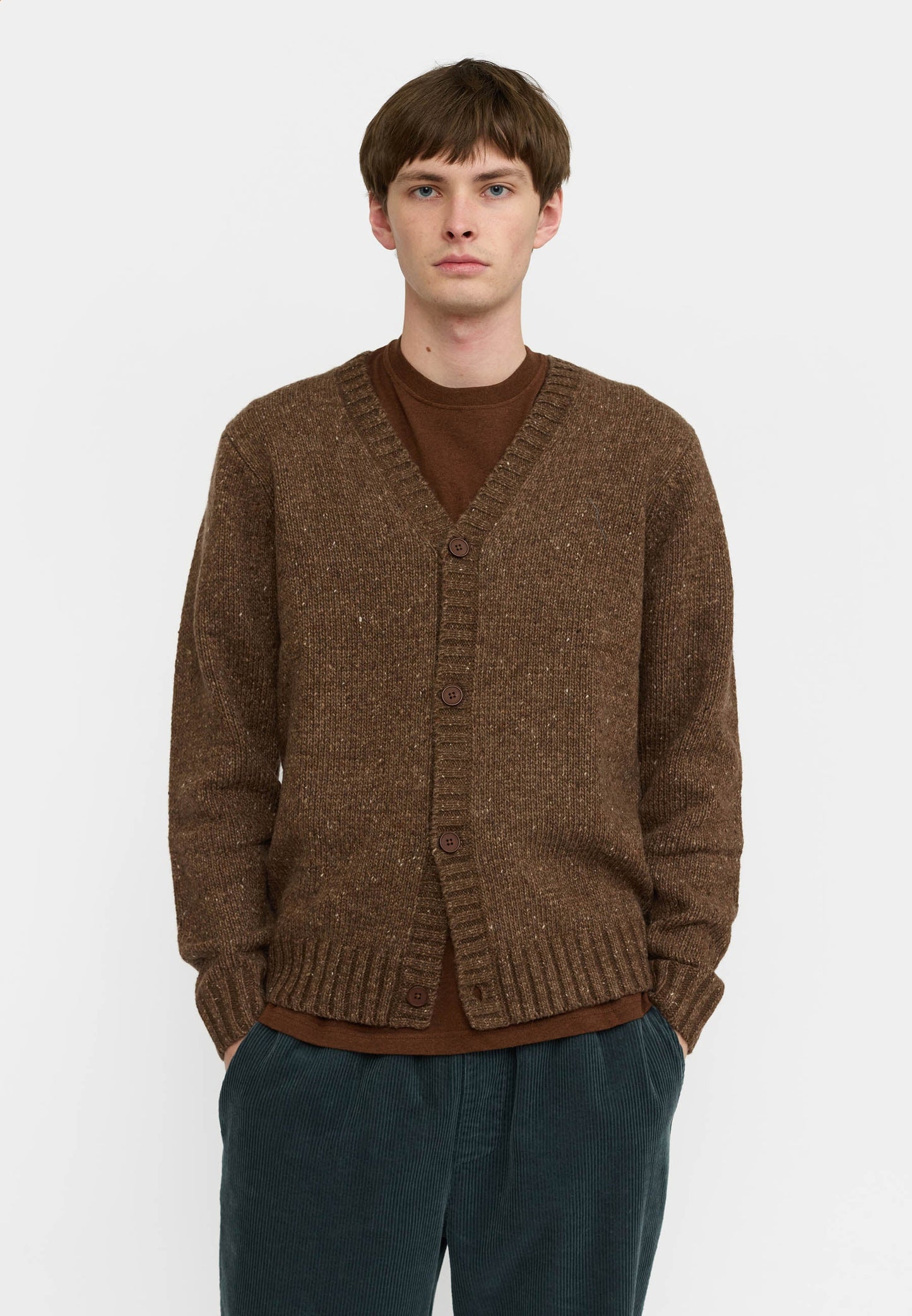 Revolution | Cardigan en mélange d'alpaga - Marron