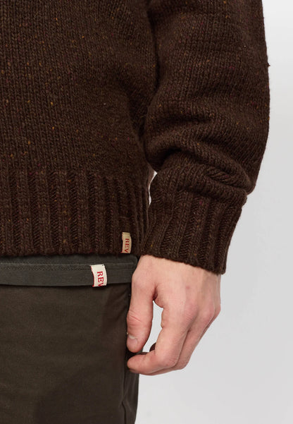 Revolution | Cardigan en tricot "6543" - Brun foncé
