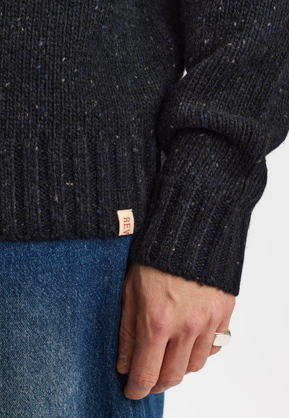 Revolution | Cardigan en tricot "6543" - Bleu marin foncé