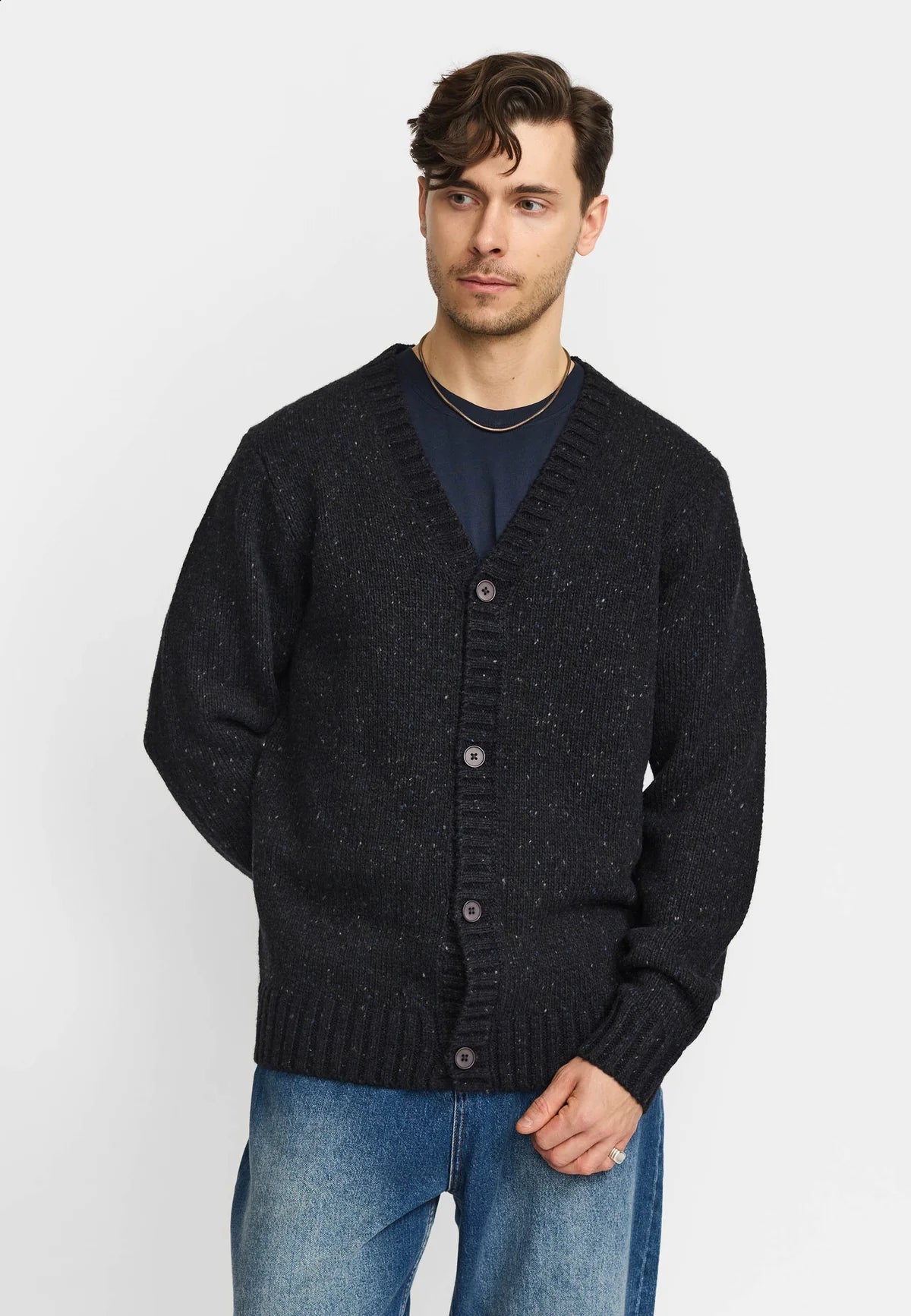 Revolution | Cardigan en tricot "6543" - Bleu marin foncé