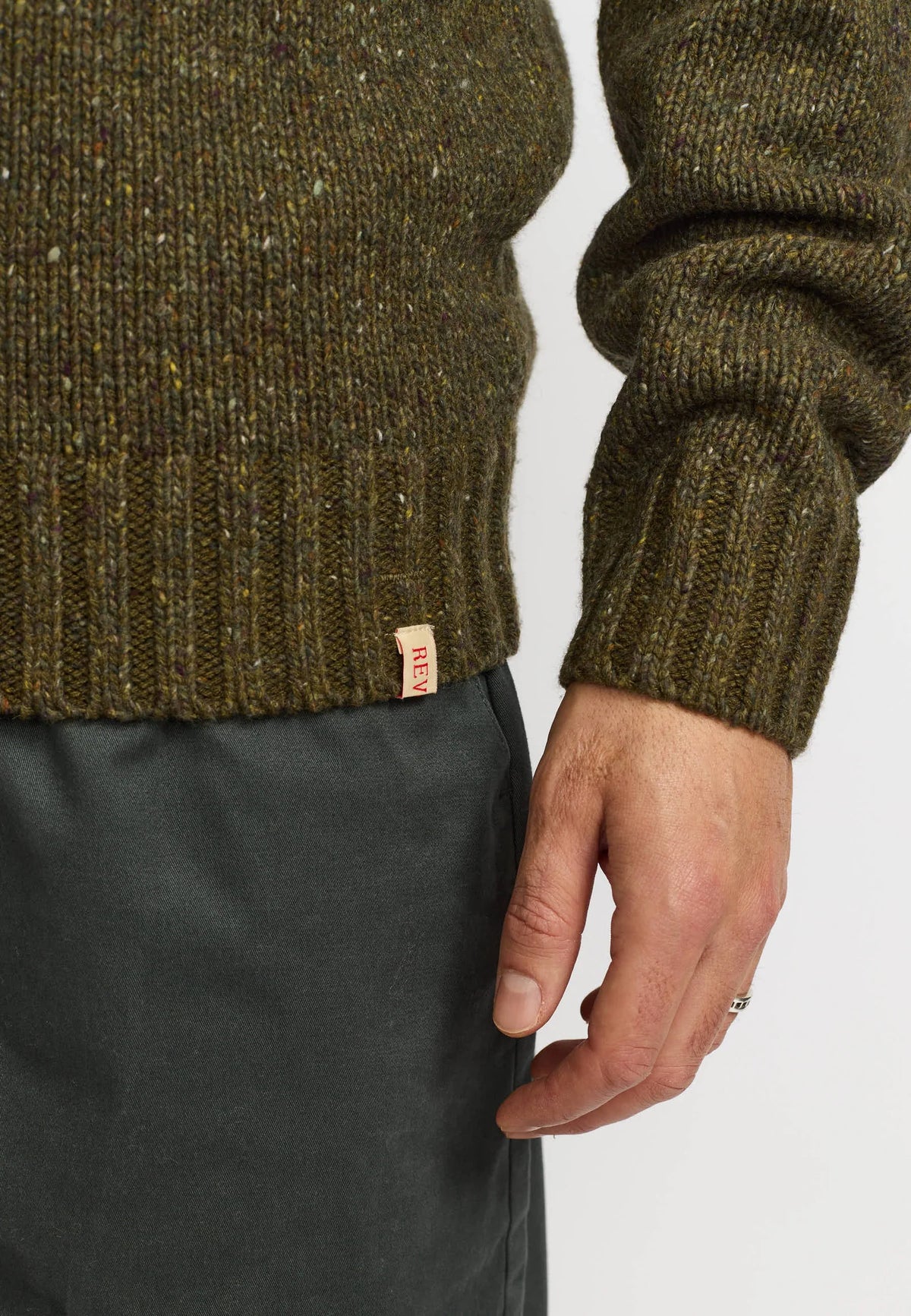 Revolution | Pull en tricot "6538" - Armée