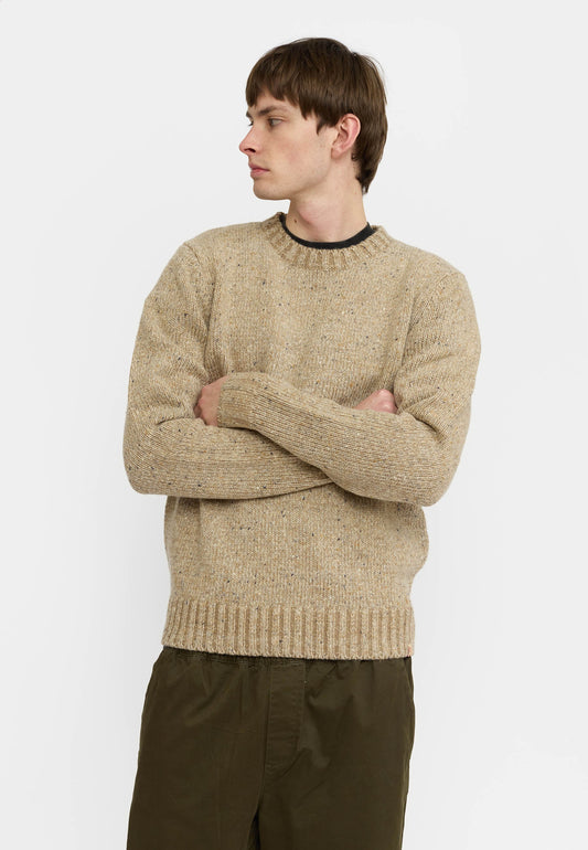 Revolution | Pull col rond en mélange d'alpaga - Beige