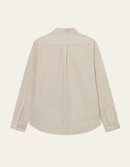 Les Deux | Chemise Oxford "Konrad" - Ivoire/Tabac Blond