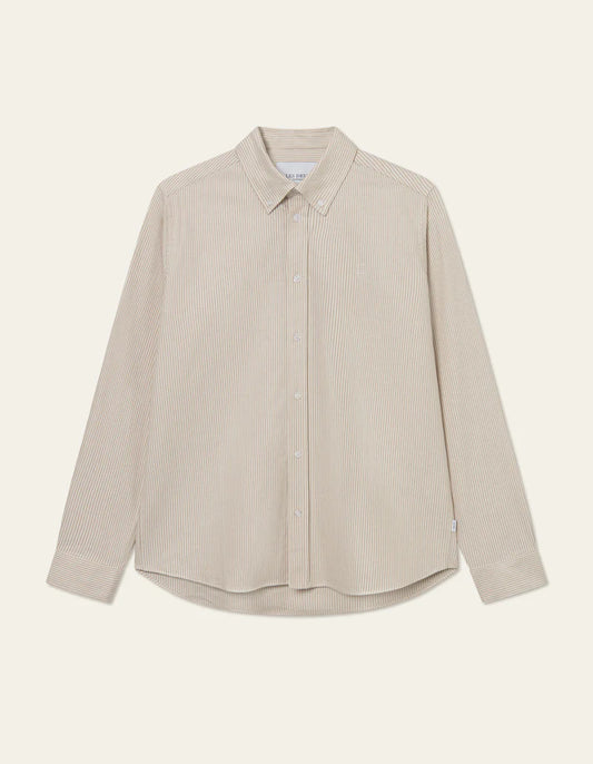 Les Deux | Chemise Oxford "Konrad" - Ivoire/Tabac Blond