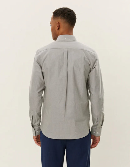 Les Deux | Chemise Oxford "Konrad" - Gris/Bleu