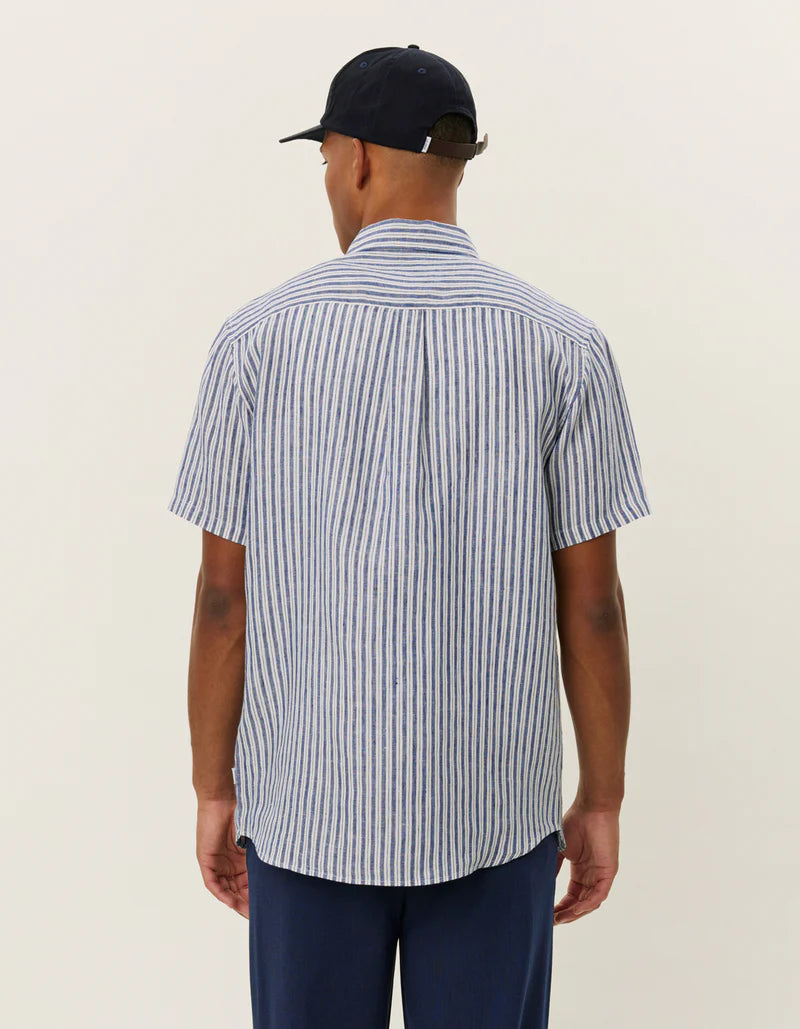 Les Deux | Chemise en lin "Kris" - Bleu