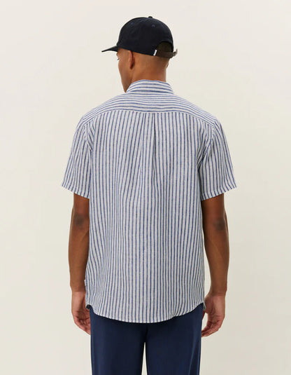 Les Deux | Chemise en lin "Kris" - Bleu