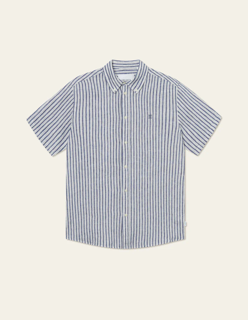Les Deux | Chemise en lin "Kris" - Bleu