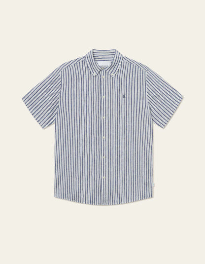 Les Deux | Chemise en lin "Kris" - Bleu