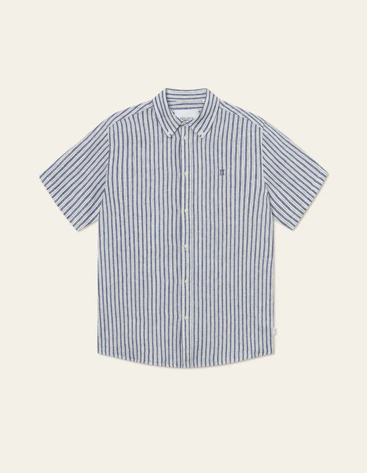 Les Deux | Chemise en lin "Kris" - Bleu