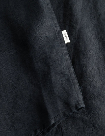 Les Deux | Chemise en lin "Kris" - Bleu marine