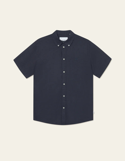 Les Deux | Chemise en lin "Kris" - Bleu marine
