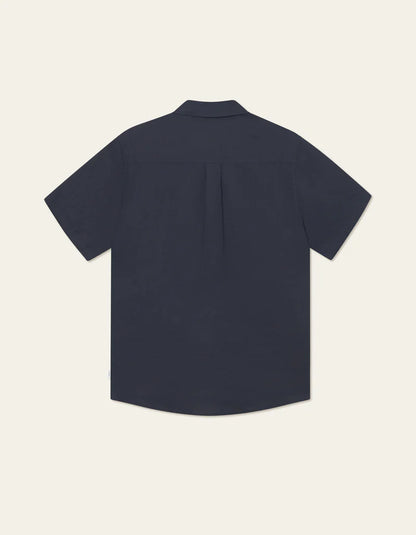 Les Deux | Chemise en lin "Kris" - Bleu marine