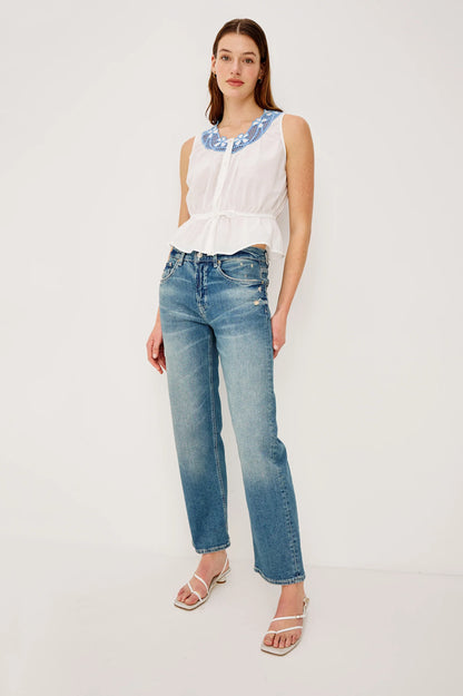 Rails | La chemise "Leilani"- Blanc et bleu