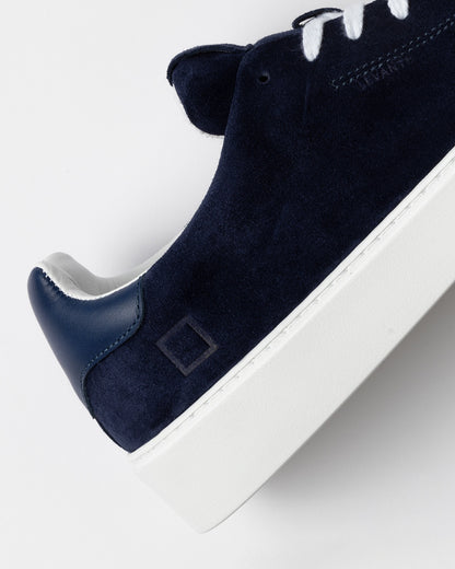 D.A.T.E. | Baskets en daim "LEVANTE SUEDE" - Bleu marine