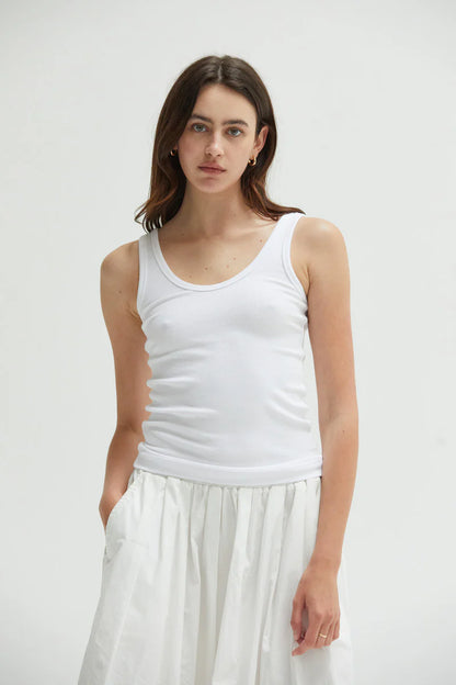 ASHER | Camisole "MILA" - Blanc