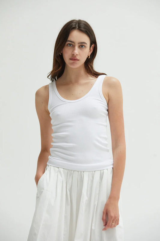ASHER | Camisole "MILA" - Blanc