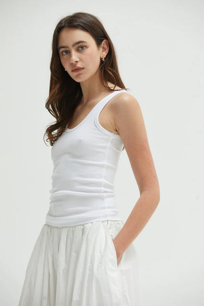 ASHER | Camisole "MILA" - Blanc