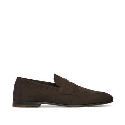 Fabiano Ricci | Mocassins en cuir suédé  - Marron foncé