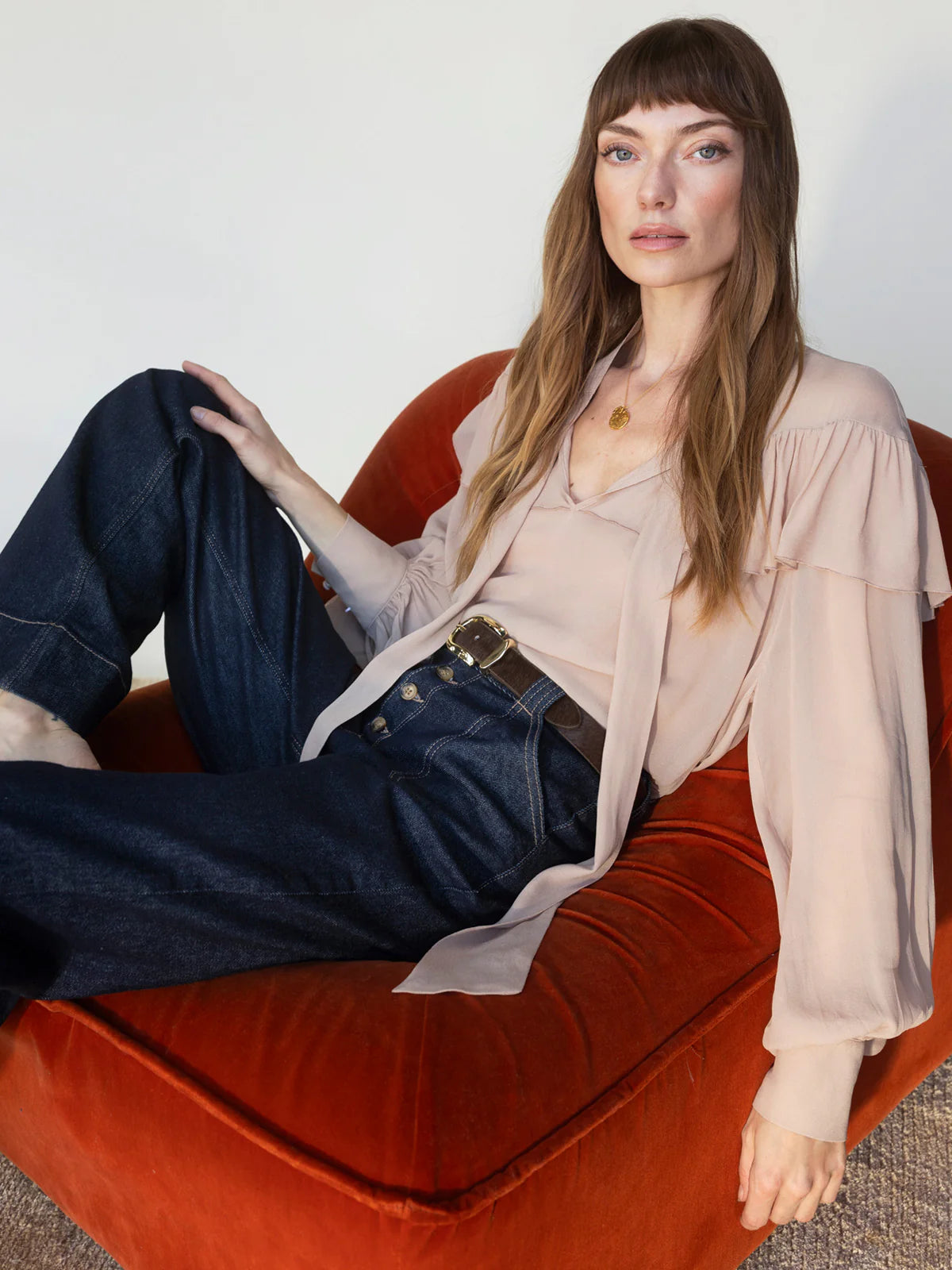 Sanctuary | Blouse "Fade Into You"- Vieux rose