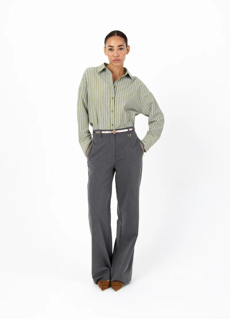 Coster | Chemise à rayures vertes