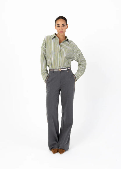 Coster | Chemise à rayures vertes