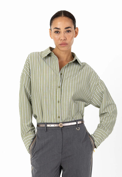 Coster | Chemise à rayures vertes