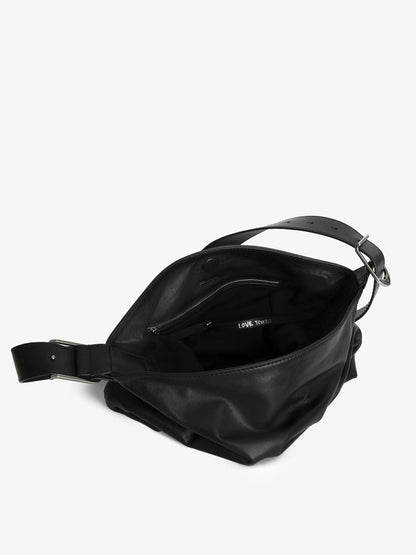 ZADIG & VOLTAIRE | Sac ''Jane Hobo'' en cuir - Noir