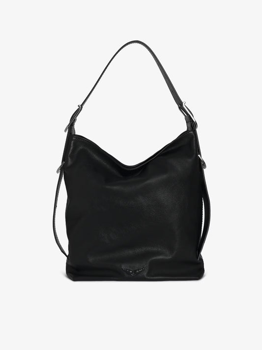 ZADIG & VOLTAIRE | Sac ''Jane Hobo'' en cuir - Noir