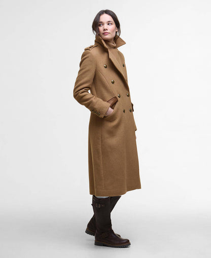 Barbour | Le manteau en laine à double boutonnage ''Cottesmore'' - Beige