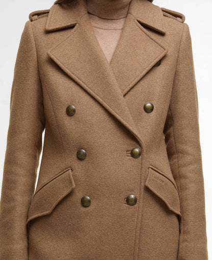 Barbour | Le manteau en laine à double boutonnage ''Cottesmore'' - Beige