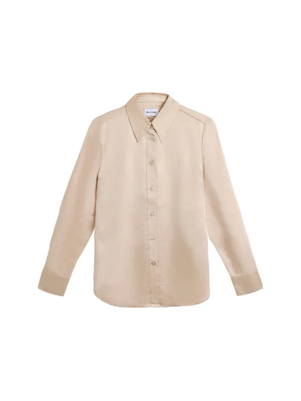 SAND Copenhagen | Chemise en soie "LATIA" - Beige champagne