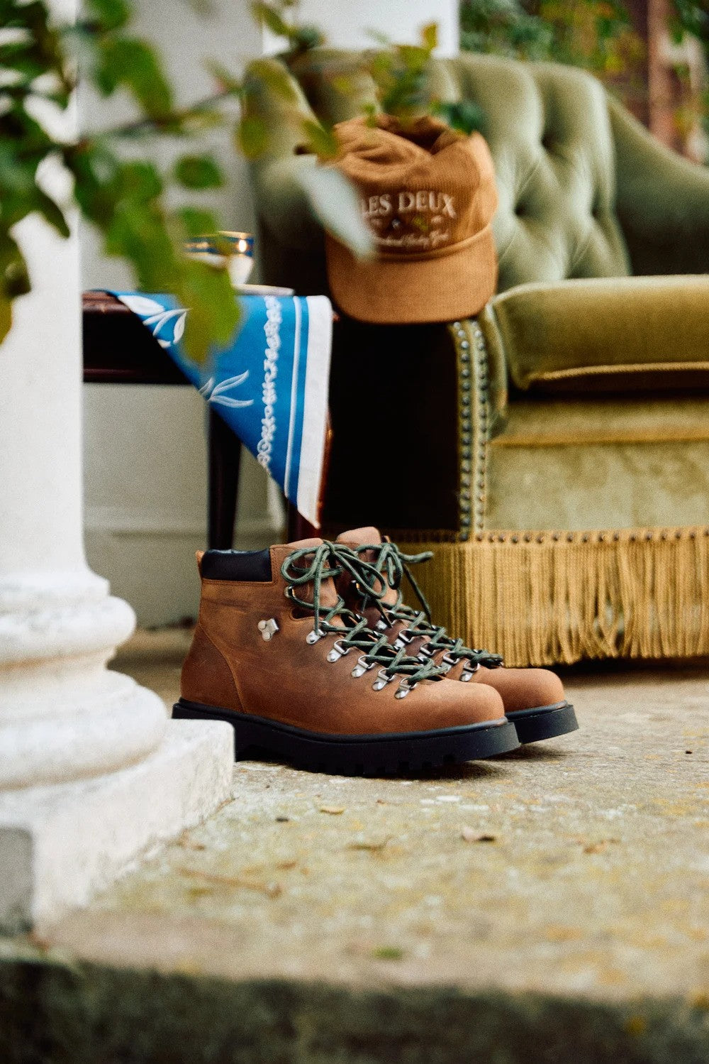 Les Deux |  Bottes Hiking en cuir Wren - Marron 