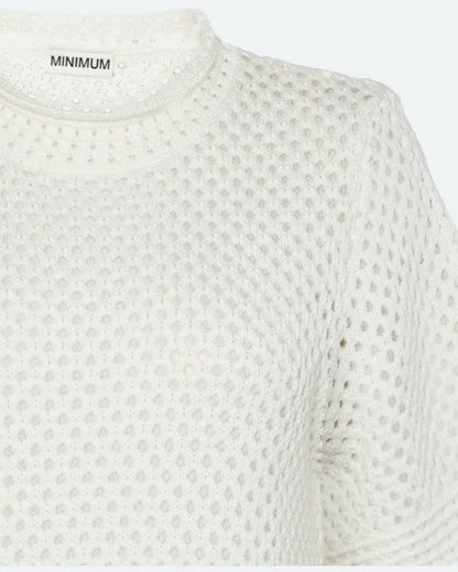Minimum | Top en maille "Lily" - Blanc