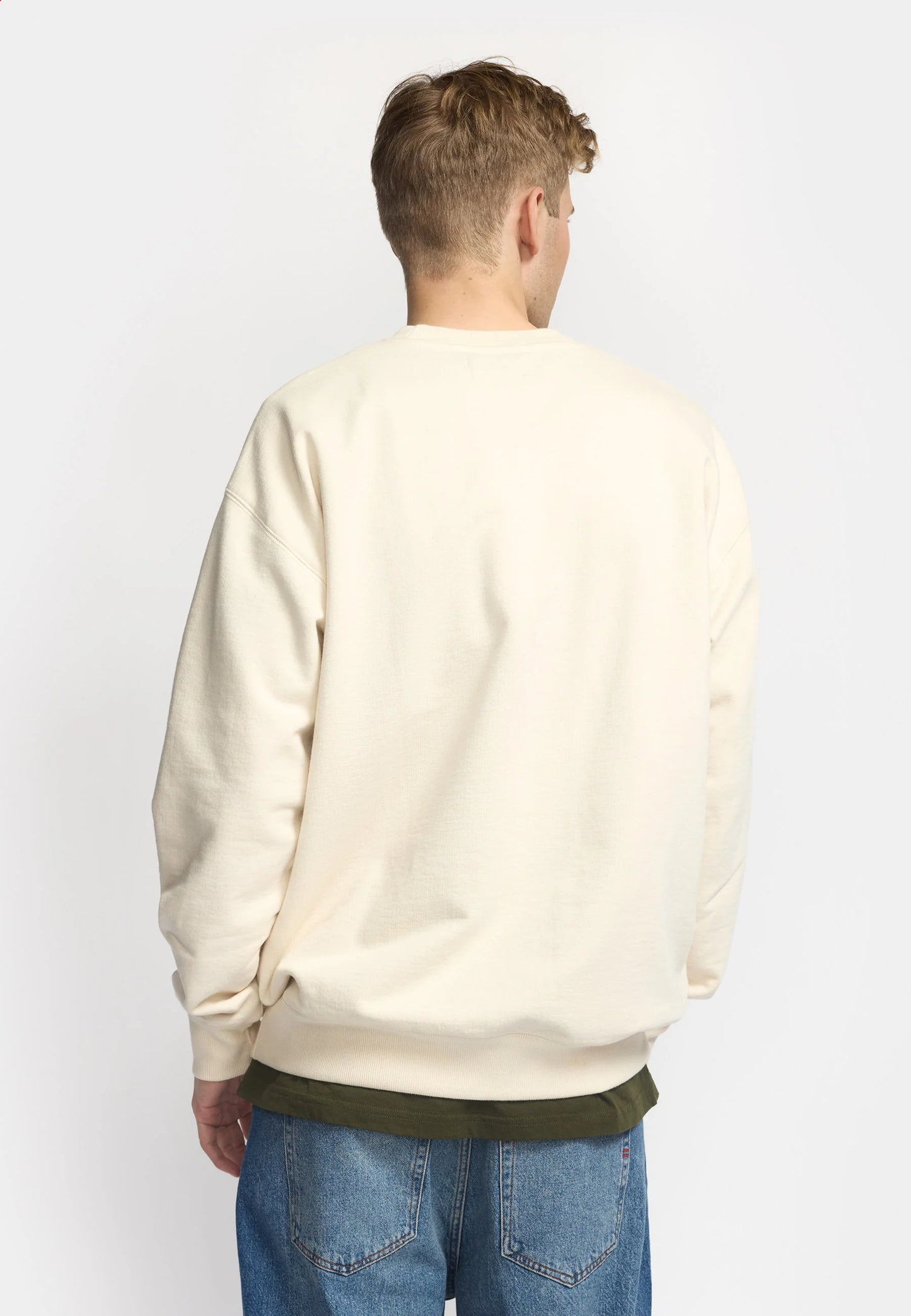 Revolution |Sweat-shirt ample à col rond / 2060 REV - Blanc cassé