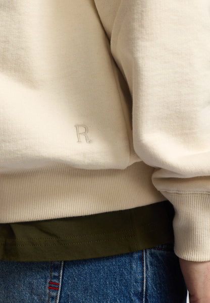 Revolution |Sweat-shirt ample à col rond / 2060 REV - Blanc cassé