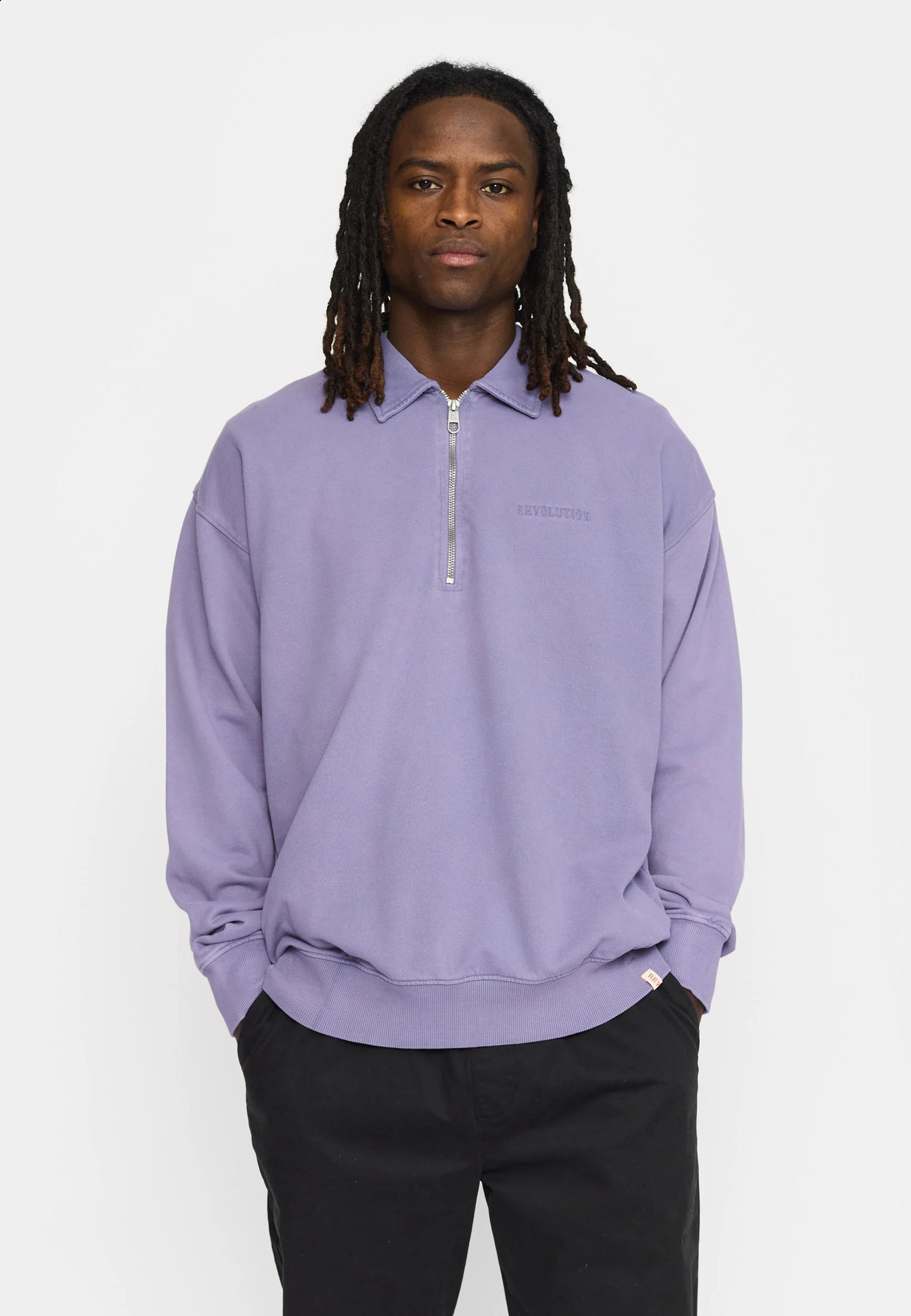 Revolution |Sweat-shirt ample à demi-fermeture éclair / 2800 REV - Violet
