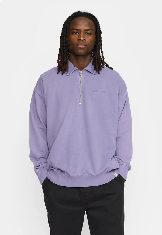 Revolution |Sweat-shirt ample à demi-fermeture éclair / 2800 REV - Violet