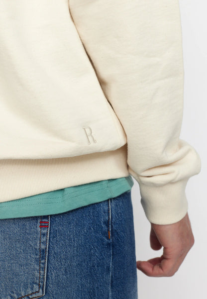 Revolution | Sweatshirt à capuche ample en coton - Blanc cassé