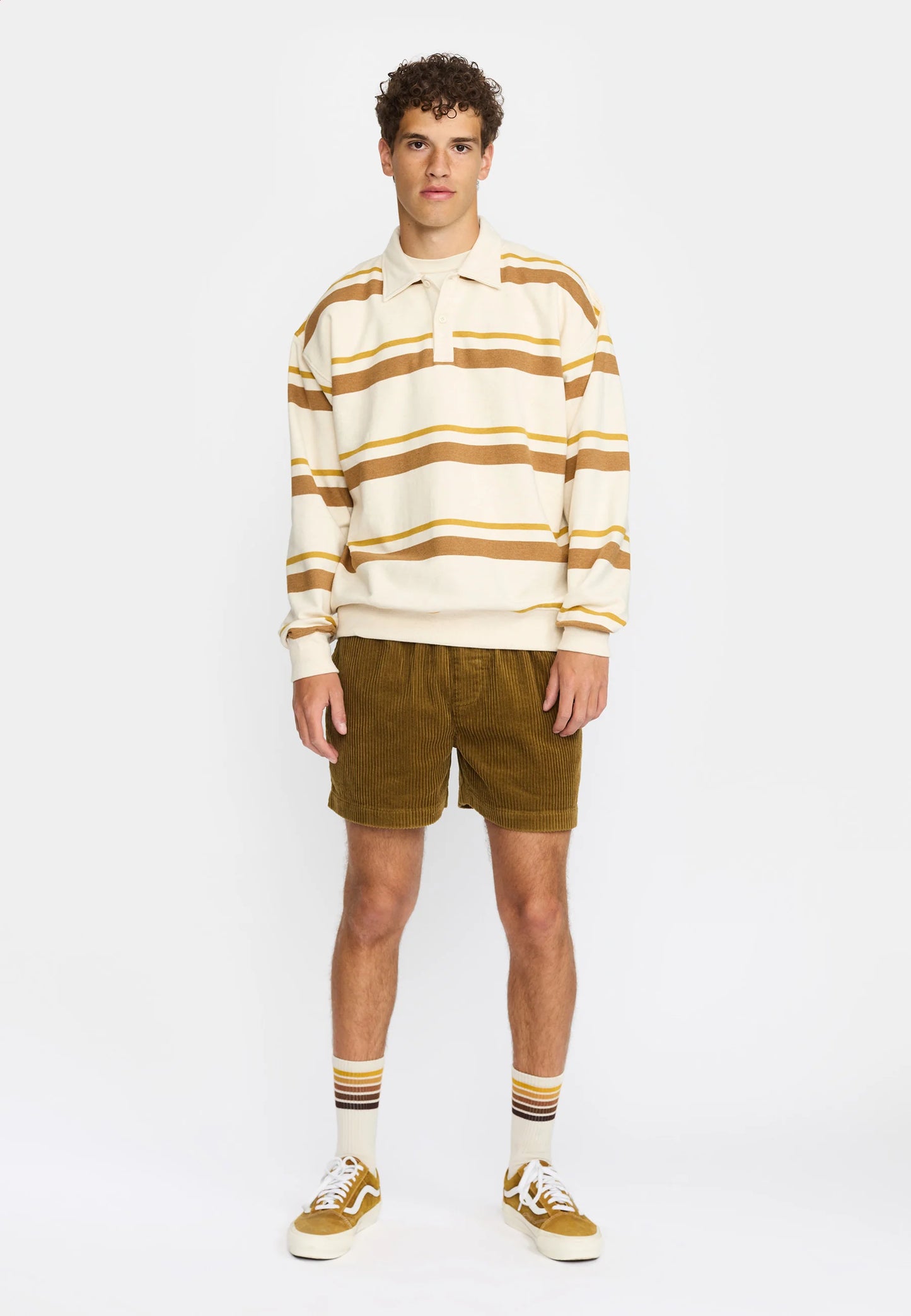 Revolution | Le sweat-shirt polo ample / 2805 - Brun