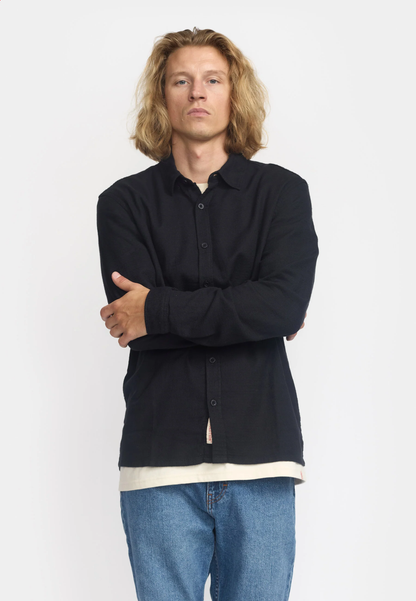 Revolution | Chemise texturée à coupe ample - Noir