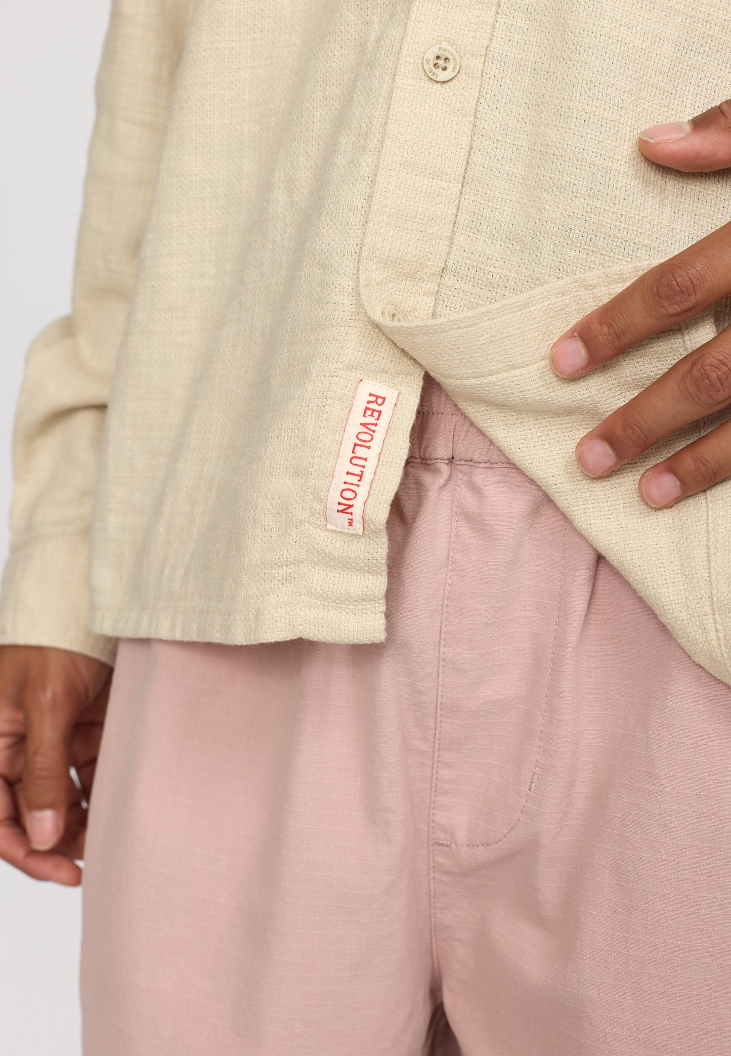 Revolution |Chemise ample / 3176 - Blanc cassé