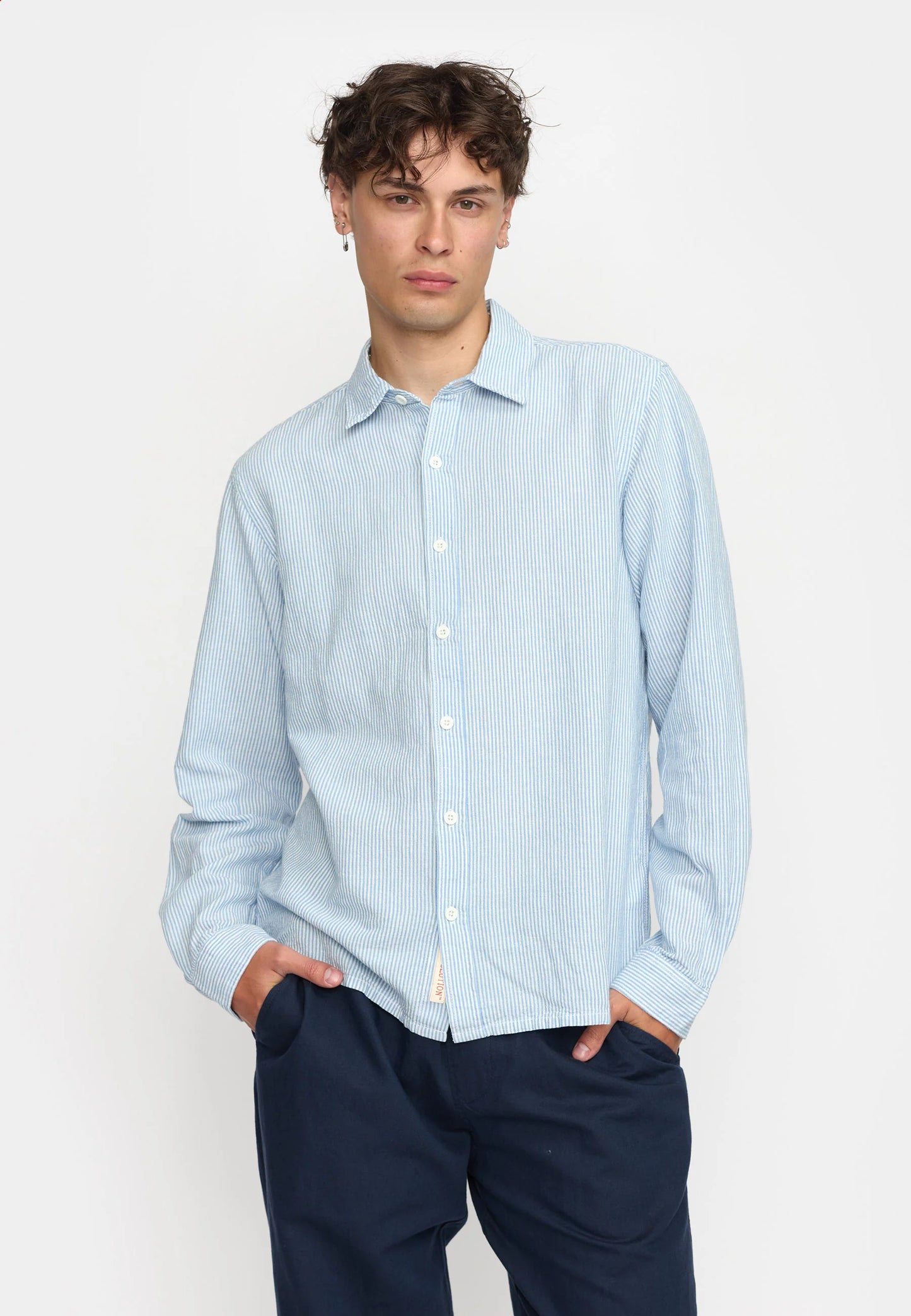 Revolution | Chemise à manches longues rayée / 3179 - Bleu