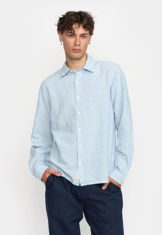Revolution | Chemise à manches longues rayée / 3179 - Bleu