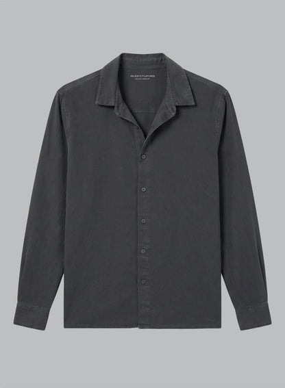 Majestic Filatures | Chemise en cotton jersey - Charbon