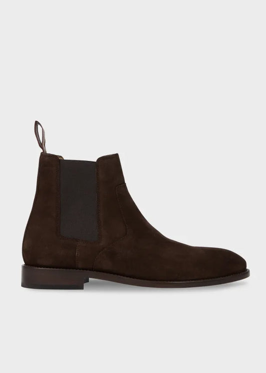 Paul Smith | Bottes en daim ''LAWSON'' - Marron Foncé