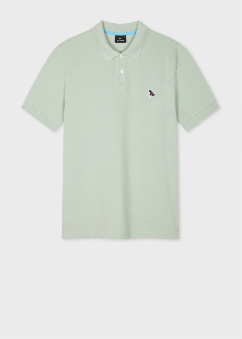 Paul Smith | Polo avec logo Zebra - Vert sauge