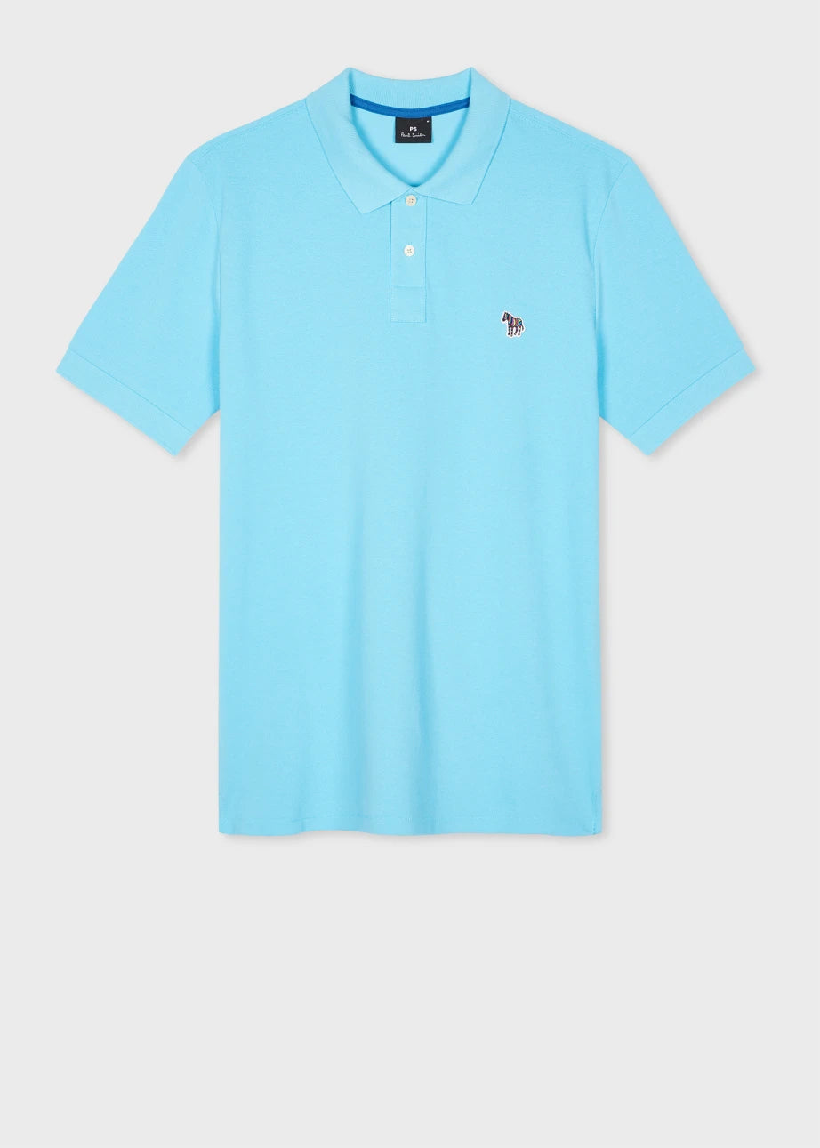 Paul Smith | Polo avec logo Zebra - Bleu lumineux