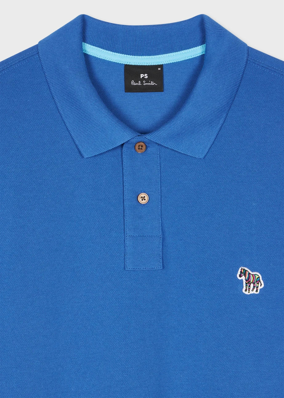 Paul Smith | Polo avec logo Zebra - Bleu océan