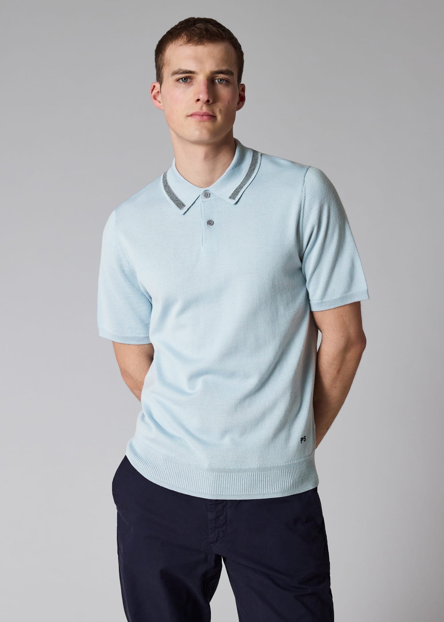 Paul smith | Polo en laine mérinos - Bleu Clair